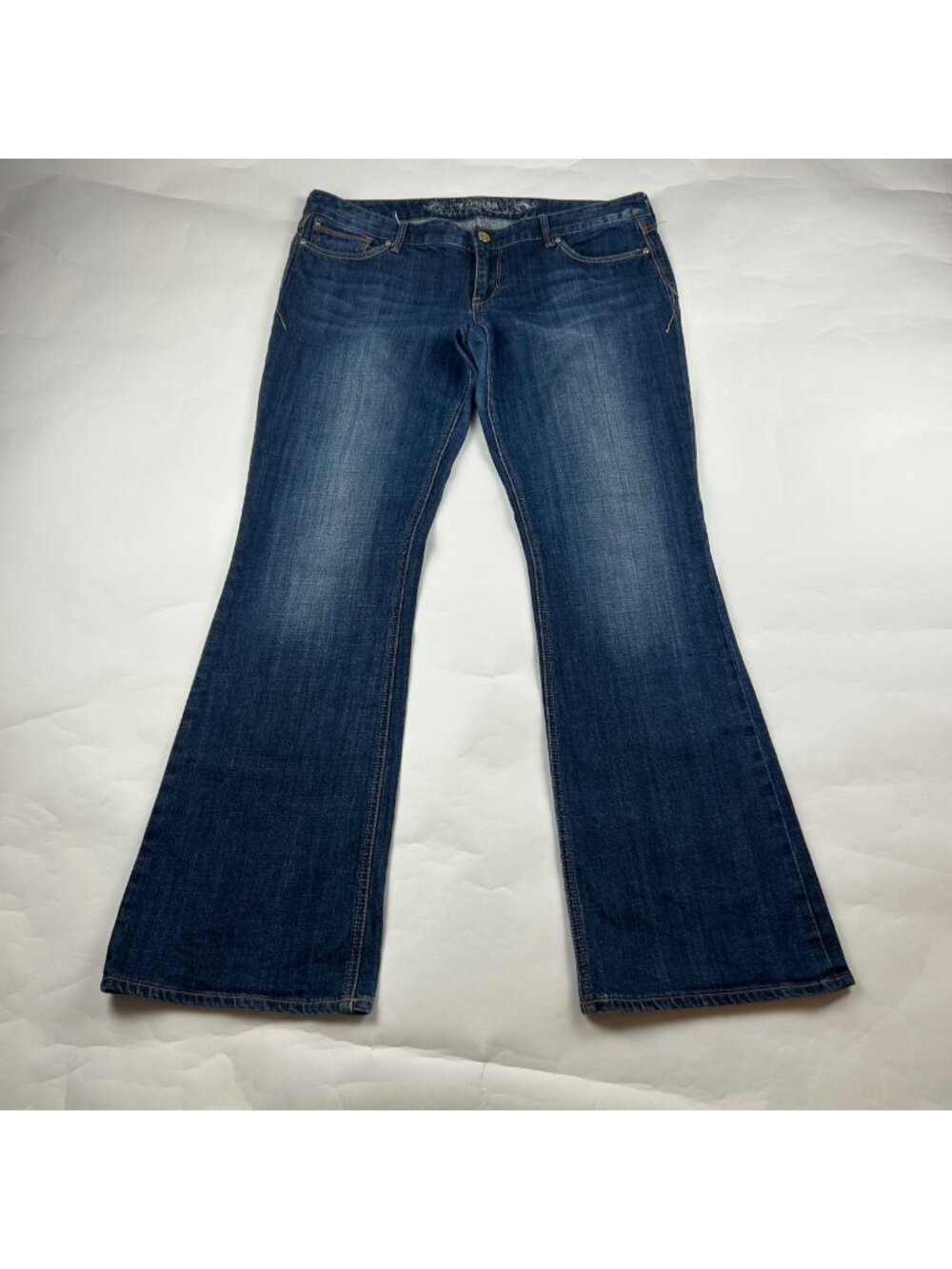 LONG Express Dark Wash Stretch Denim Bootcut Jeans 12